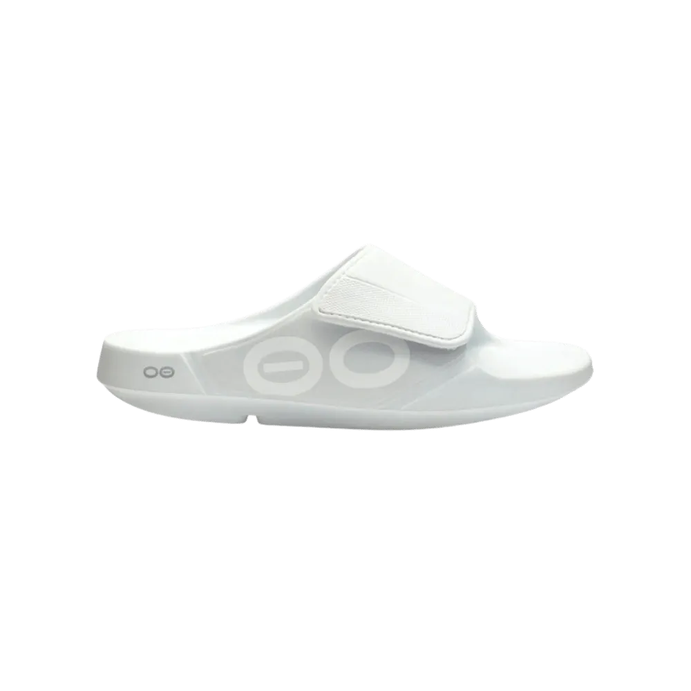 Oofos OOahh Sport Flex Sandal white