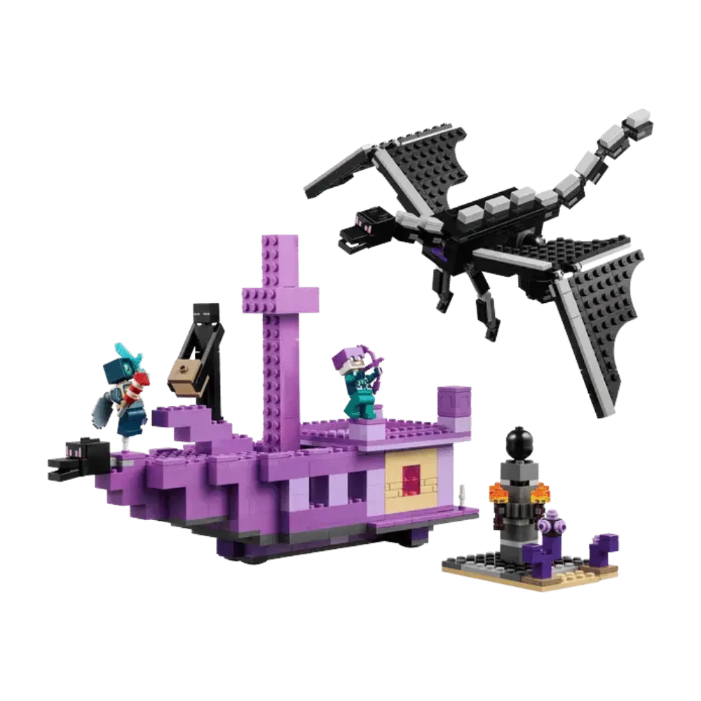 Lego Minecraft The Ender Dragon and End Ship