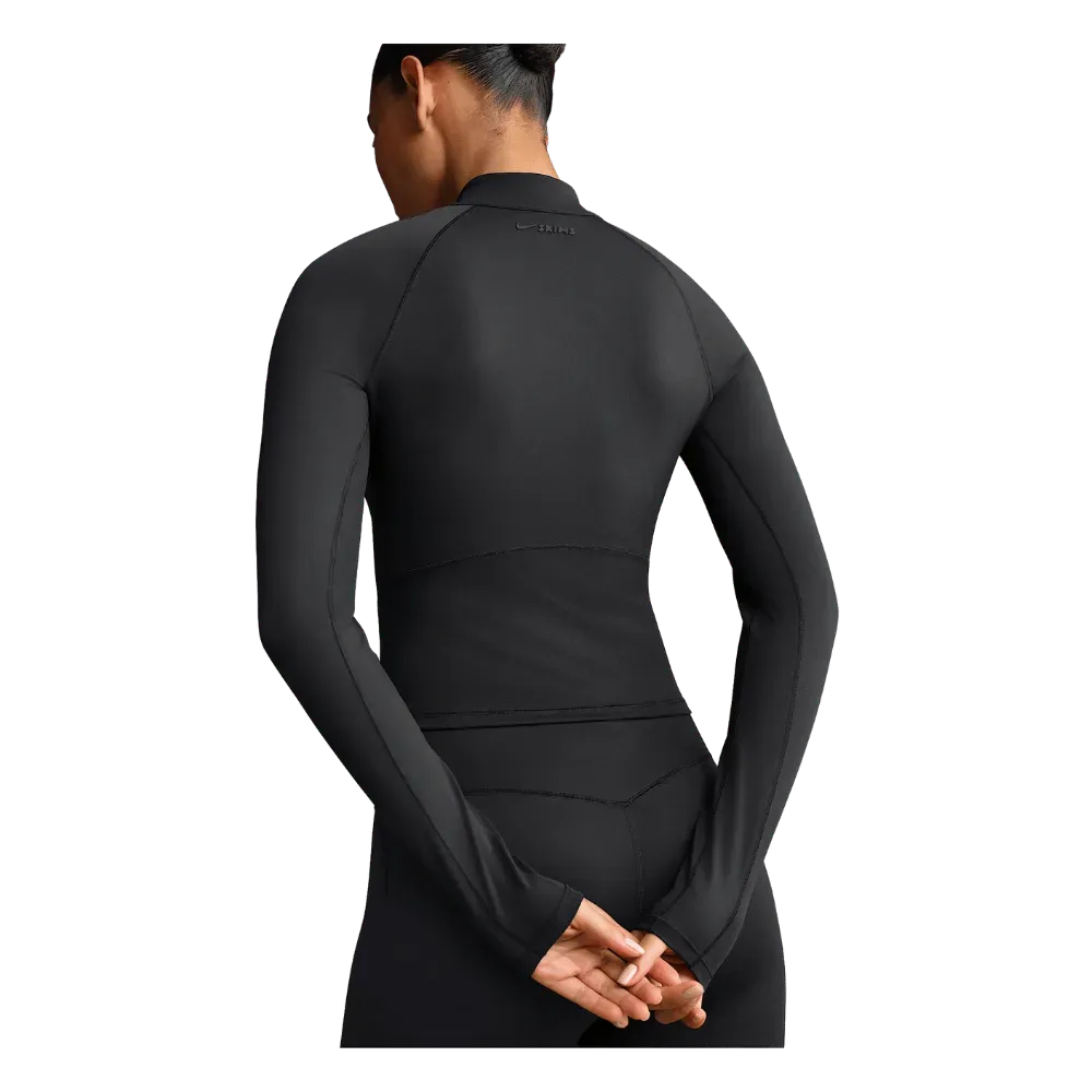 Nike X Skims Matte Women's Mock-Neck Full-Zip Jacket Obsidian