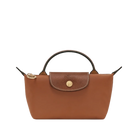 Longchamp Le Pliage Original Pouch with handle Cognac - Recycled canvas