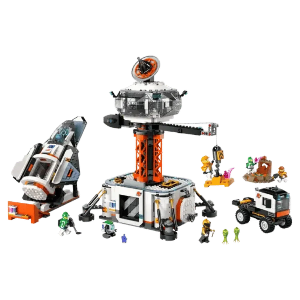 Lego Space Base and Rocket Launchpad