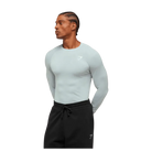 Gymshark Geo Seamless Long Sleeve T-Shirt Smoke Blue