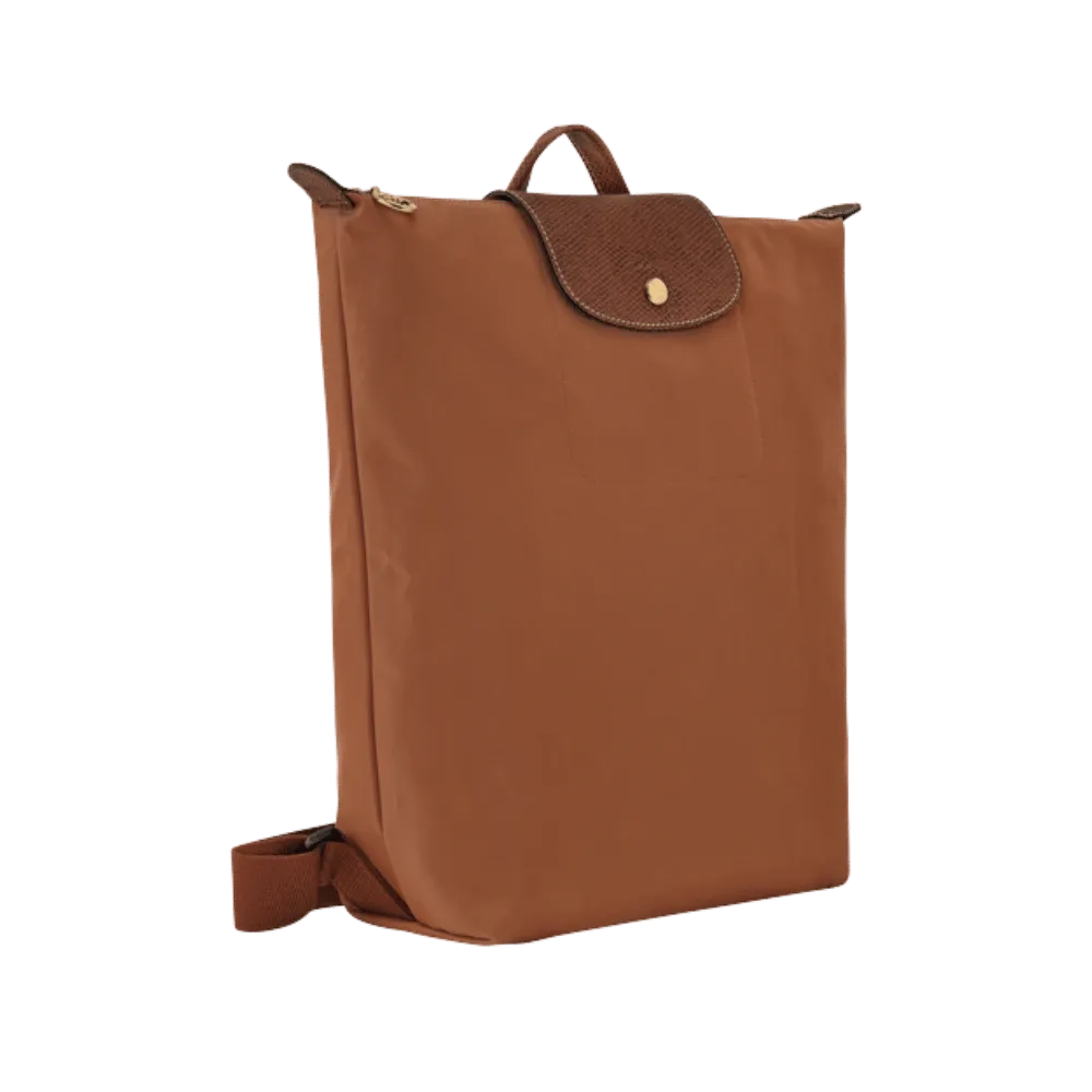 Longchamp Le Pliage Original M Backpack Cognac - Recycled canvas