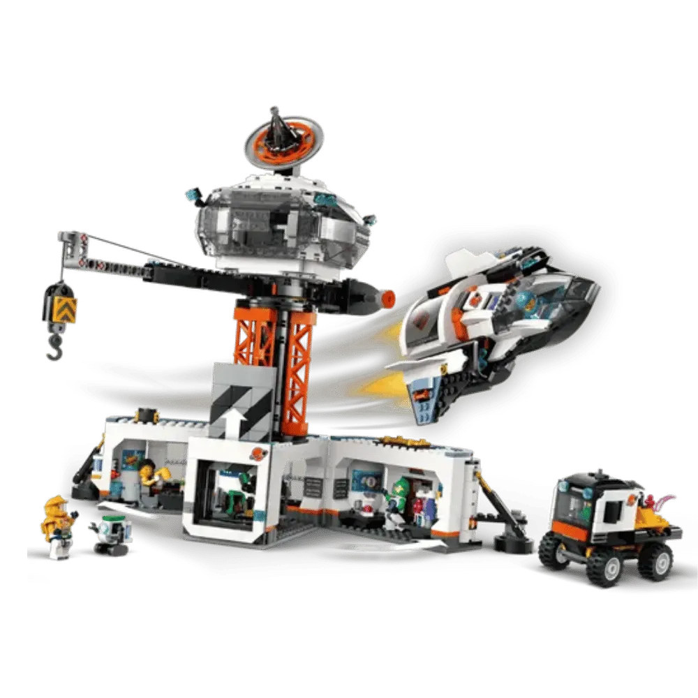 Lego Space Base and Rocket Launchpad