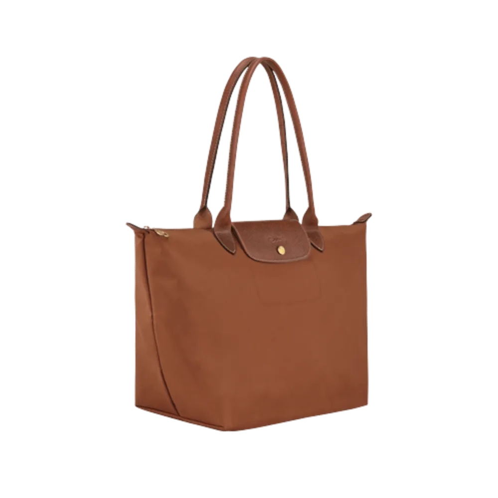 Longchamp Le Pliage Original L Tote bag Cognac - Recycled canvas