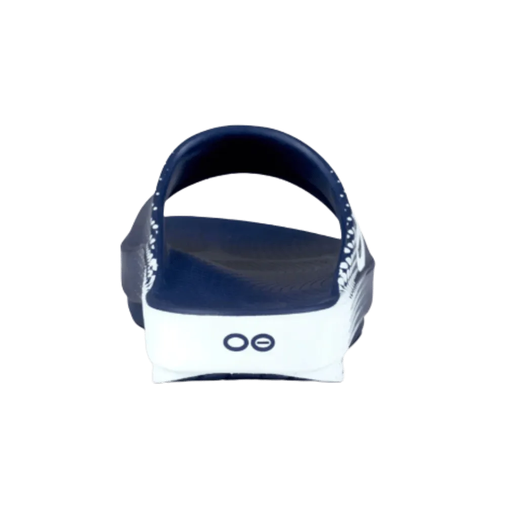 Oofos OOahh Sport Slide Sandal Navy