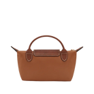 Longchamp Le Pliage Original Pouch with handle Cognac - Recycled canvas