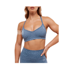 Gymshark Adapt Animal Seamless Sports Bra Worn Blue/Peri Blue