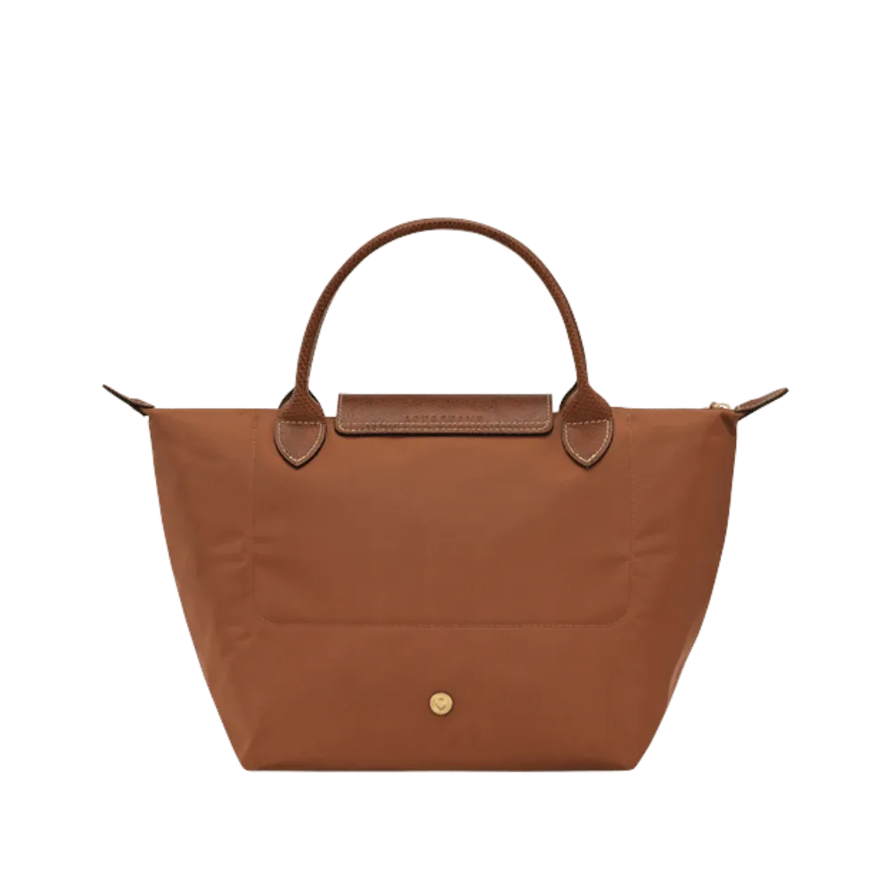 Longchamp Le Pliage Original S Handbag Cognac - Recycled canvas