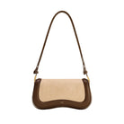 JW PEI Joy Faux Suede Shoulder Bag - Khaki Brown