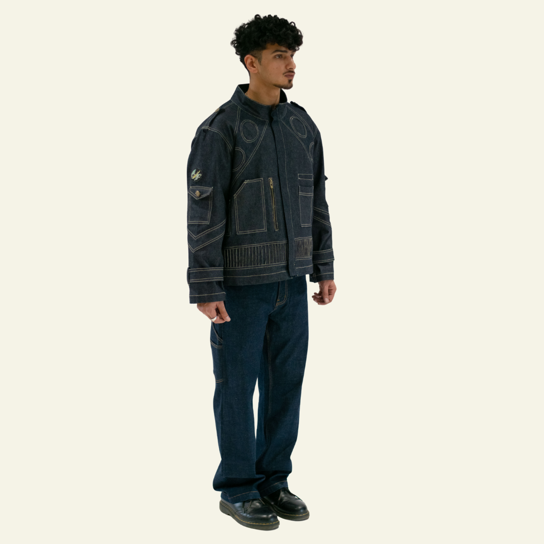 Blue Denim Space age Jacket