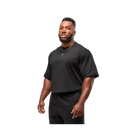 Gymshark Power T-Shirt Oversized Fit Black/Brand Blue