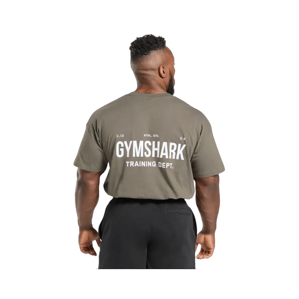 Gymshark Training Dept. T-Shirt Oversized Fit Camo Brown