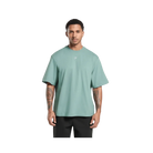 Gymshark Rest Day Essentials Boxy T-Shirt Oversized Fit Celeste Blue