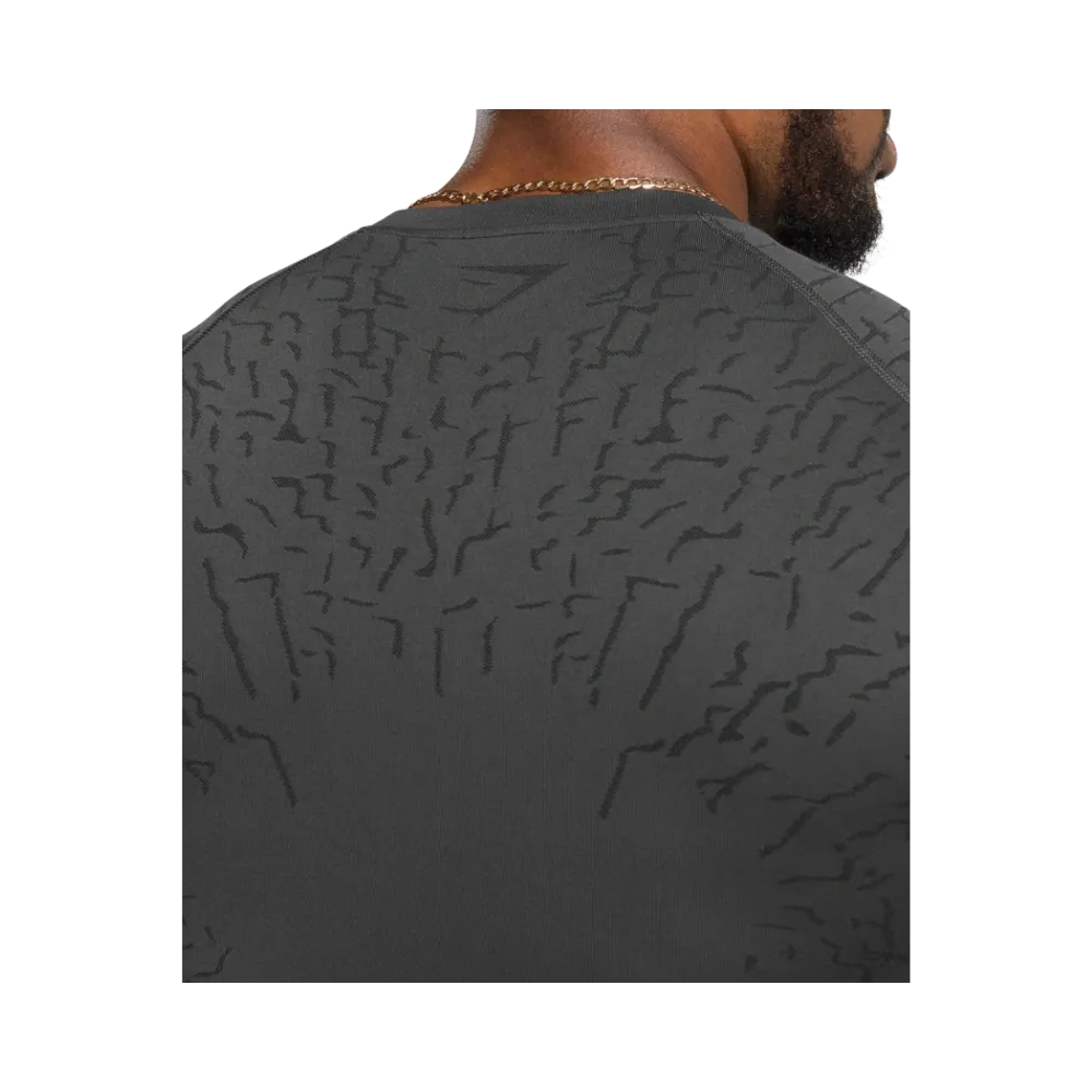 Gymshark Tectonic Seamless T Shirt Muscle Fit Asphalt Grey