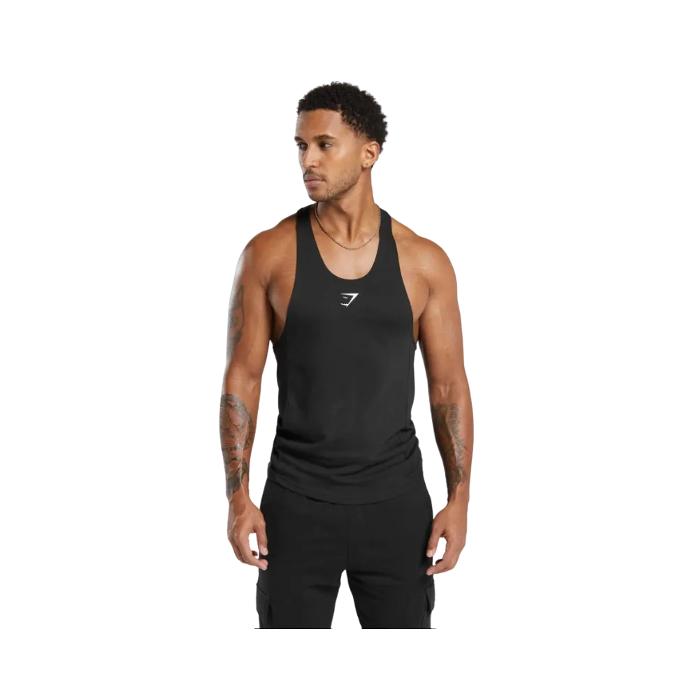 Gymshark React Stringer Slim Fit Black