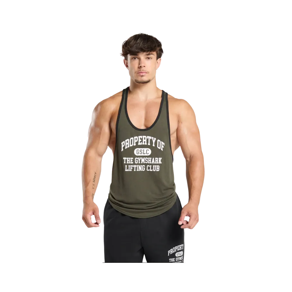 Gymshark Property Of Stringer Slim Fit Weighted Green