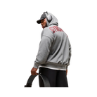 Gymshark Power Zip Up Hoodie Oversized Fit Charcoal Core Marl