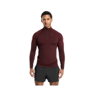 Gymshark Vital Seamless 1/4 Zip Slim Fit Black/Sets Red