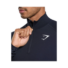 Gymshark Vital Seamless 1/4 Zip Slim Fit Navy/Heavy Blue
