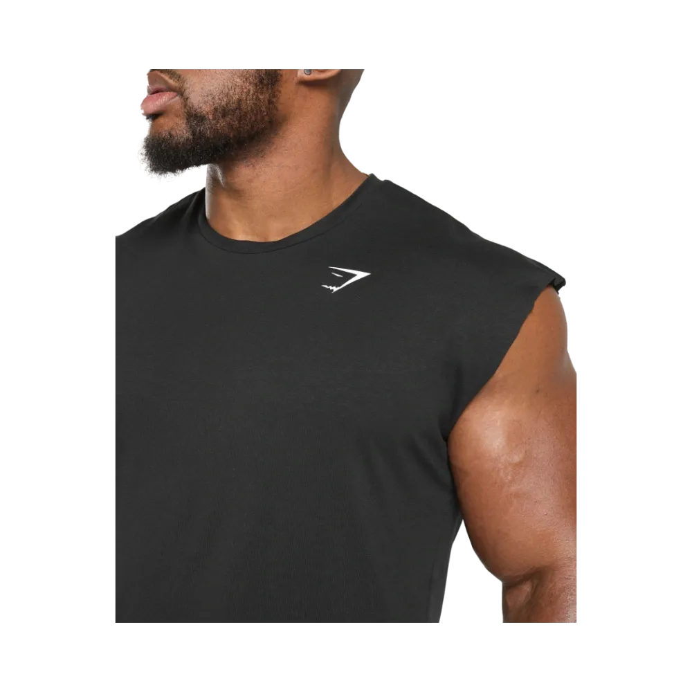 Gymshark Critical Cut Off Tank Slim Fit Black