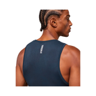Gymshark Geo Seamless Tank Slim Fit Navy/Heavy Blue