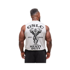 Gymshark Heavy Duty Tank Oversized Fit Light Grey Core Marl