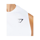Gymshark React Drop Arm Tank Slim Fit White