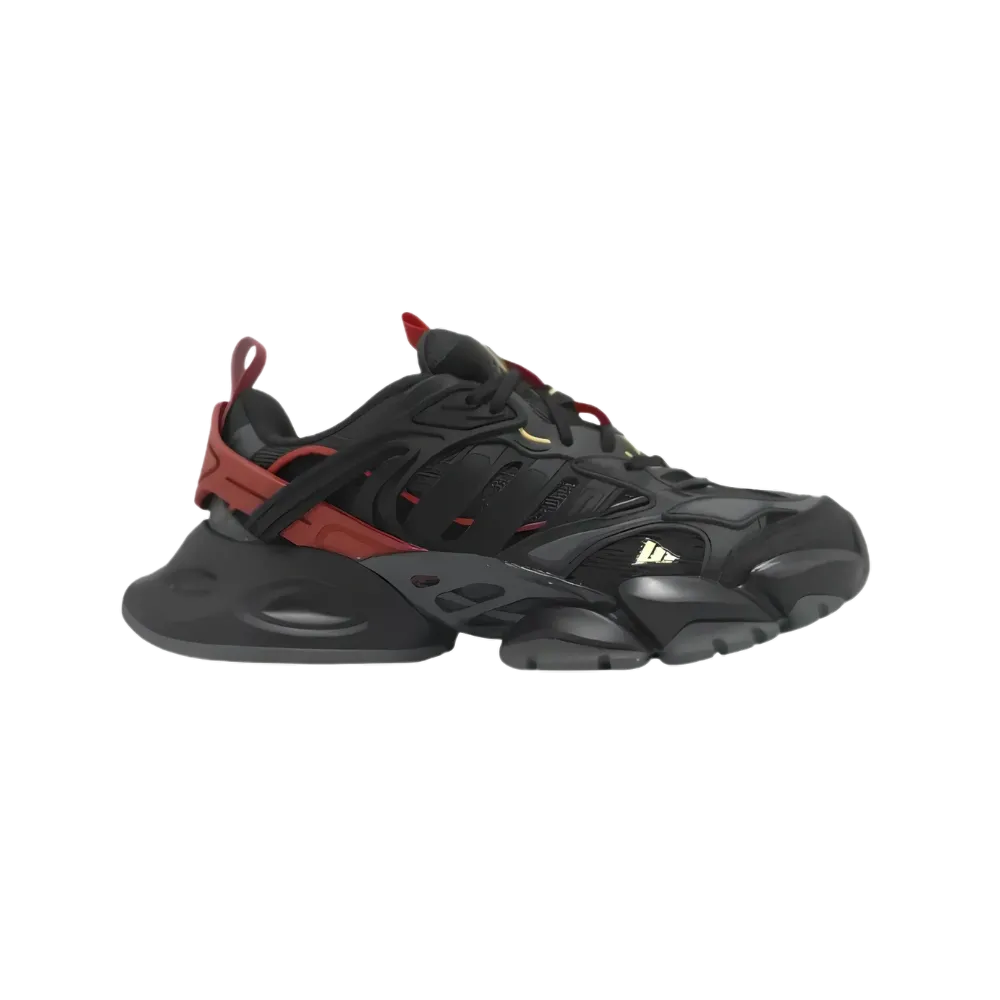 Adidas XLG Runner Deluxe Black Gold Metallic Red