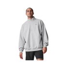 Alo Men's Accolade 1/4 Zip Pullover Athletic Heather Grey