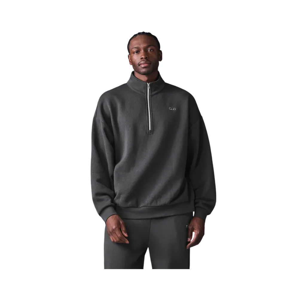 Alo Men's Accolade 1/4 Zip Pullover Anthracite