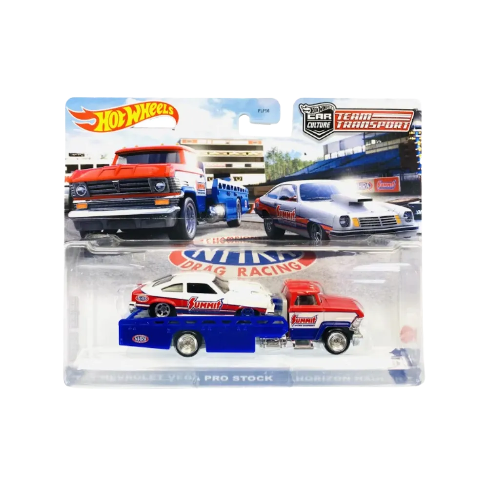 Hot Wheels Car Culture Team Transport '74 Chevrolet Vega Pro Stock & Horizon Hauler 2-Pack