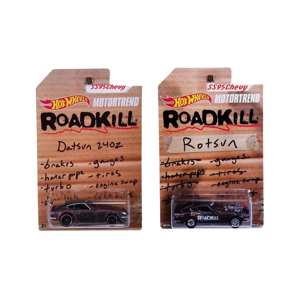 Hot Wheels Motortrend Roadkill Rotsun Custom '71 & Datsun 240Z Set