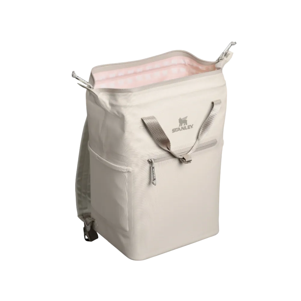 Stanley All Day Madeleine Mini Cooler Backpack 20 Can 14 QT 13.2 L Cream