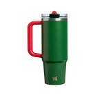 Stanley Country Collection Quencher Protour Flip Straw Tumbler Team Dark Green Red 30 OZ