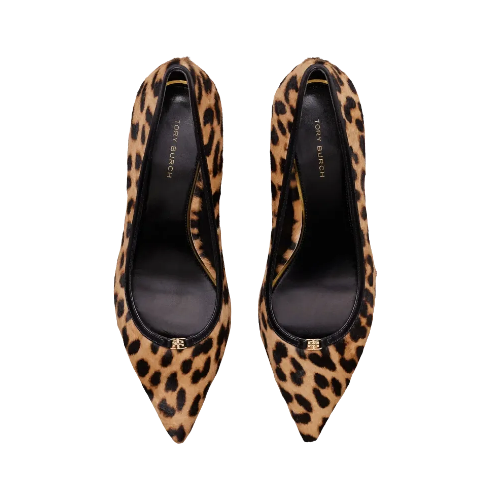 Tory Burch Double T Buckle Low-Heeled Pump Classic Leopard