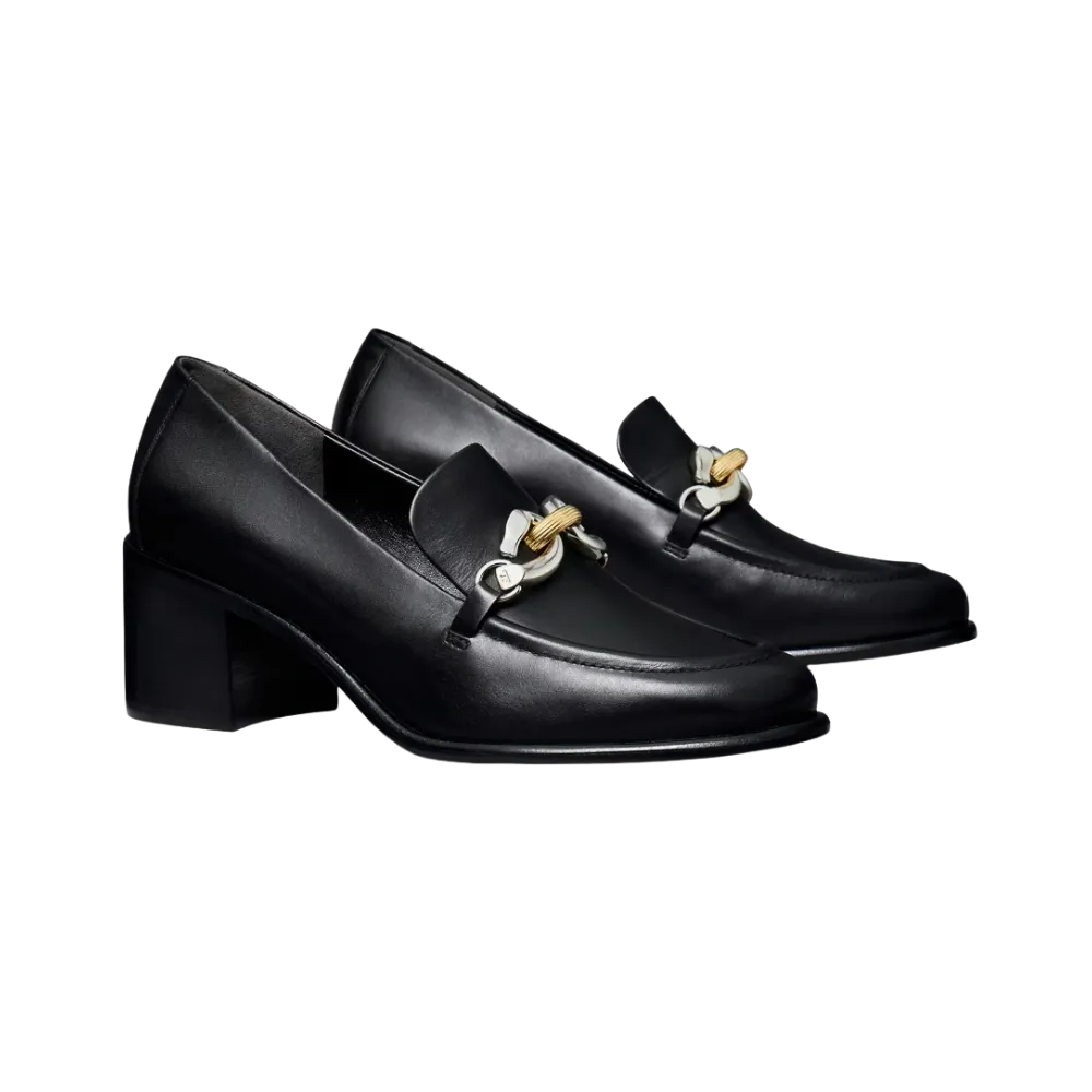 Tory Burch Jessa Heeled Loafer Perfect Black