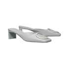Tory Burch Ring Heeled Mule Loutre Gray