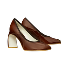Tory Burch Peep-Toe Pump Russet brown