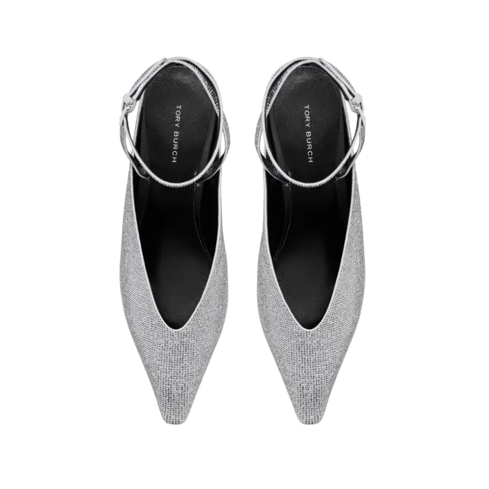 Tory Burch Pavé Wedge Light Black Diamond