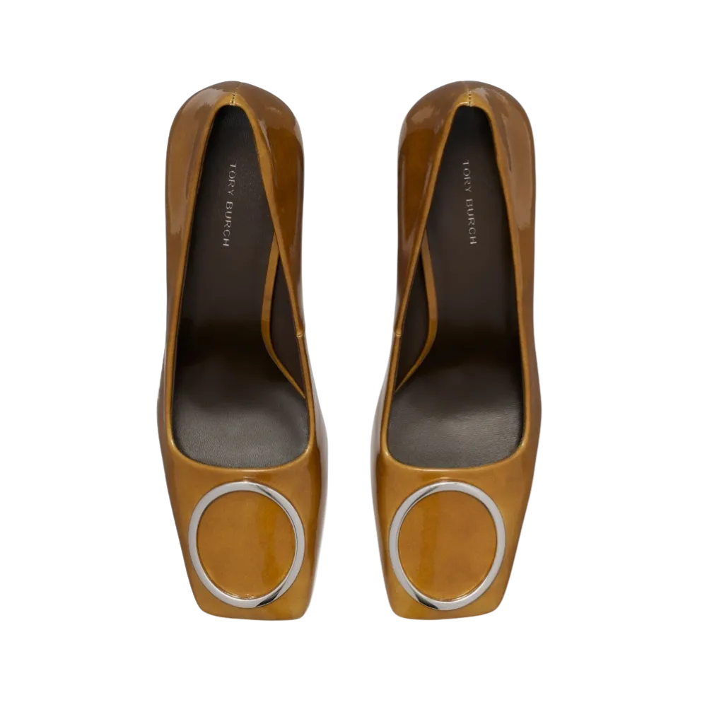 Tory Burch Ring Pump Caramel Tan