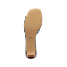 Coach Bow Kitten Heel In Signature Denim