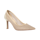 Michael Kors Willa Embellished Mesh Pump Pale Gold