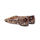 Valentino VLogo Signature Ballerinas With Animalier Embroidery Brown