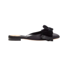 Valentino Reinette Satin Mule Black