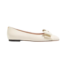 Valentino Bowow Kidskin Ballerina Ivory