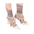 Valentino Rockstud Kidskin Pumps 100mm White