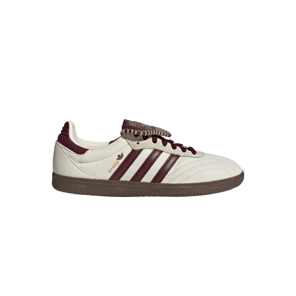 Adidas Samba Long Tongue 'Cream White Maroon Gold Metallic'