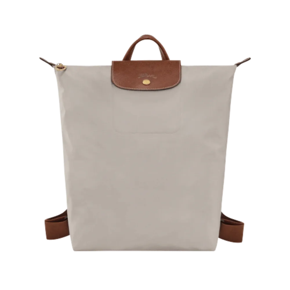 Longchamp Le Pliage Original M Backpack Pebble - Recycled canvas