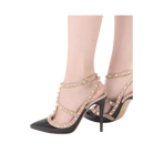 Valentino Patent Rockstud Caged Pump 100mm Black
